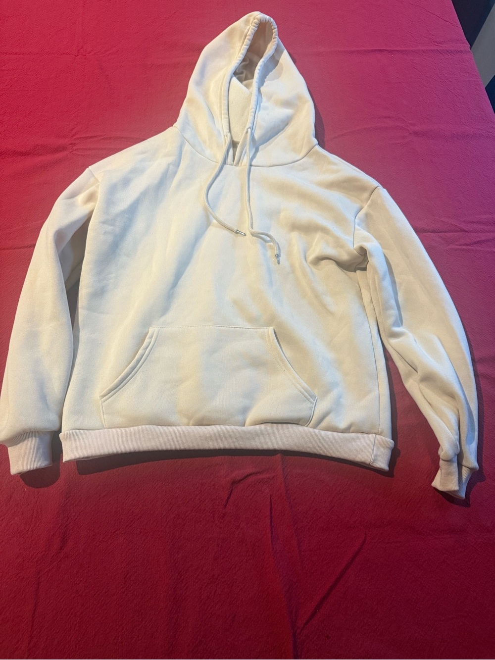 Love Never Fails Graphic Hoodie Cream Pink